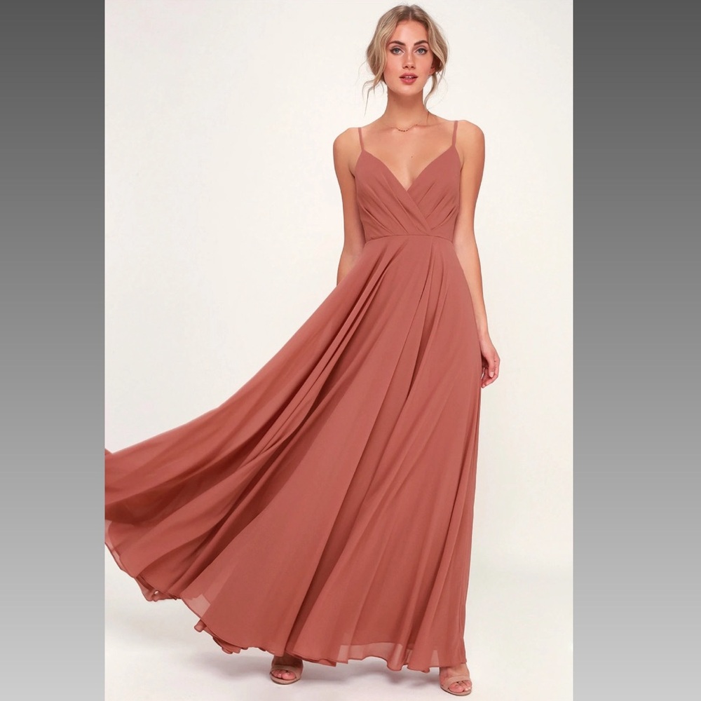 NWT * Lulus all about you rusty rose dress size XS